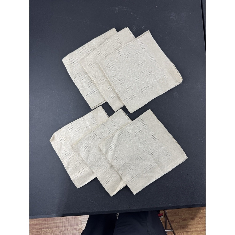 Taupe Linen Napkins set of 6